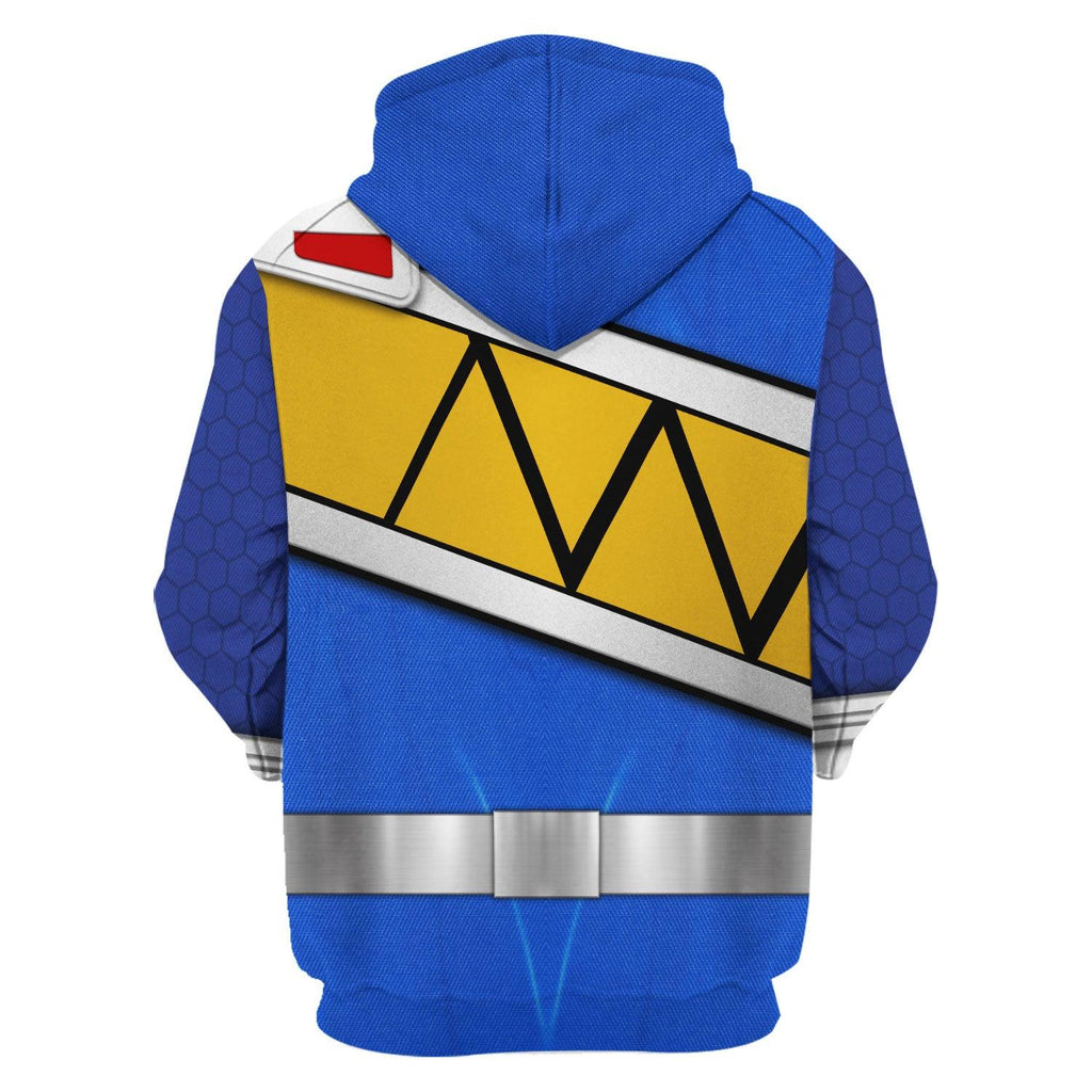 OodieGang Blue Power Rangers Dino Charge Hoodies Sweatshirt T-shirt Hawaiian - OodieGang.com