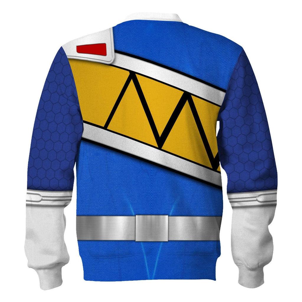 OodieGang Blue Power Rangers Dino Charge Hoodies Sweatshirt T-shirt Hawaiian - OodieGang.com