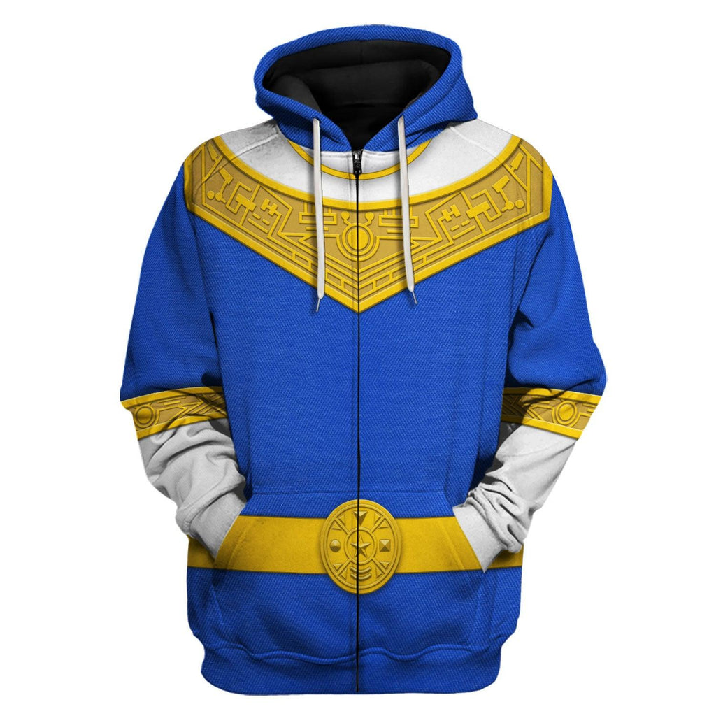 OodieGang Blue Power Rangers Zeo Hoodies Sweatshirt T-shirt Hawaiian Tracksuit - OodieGang.com