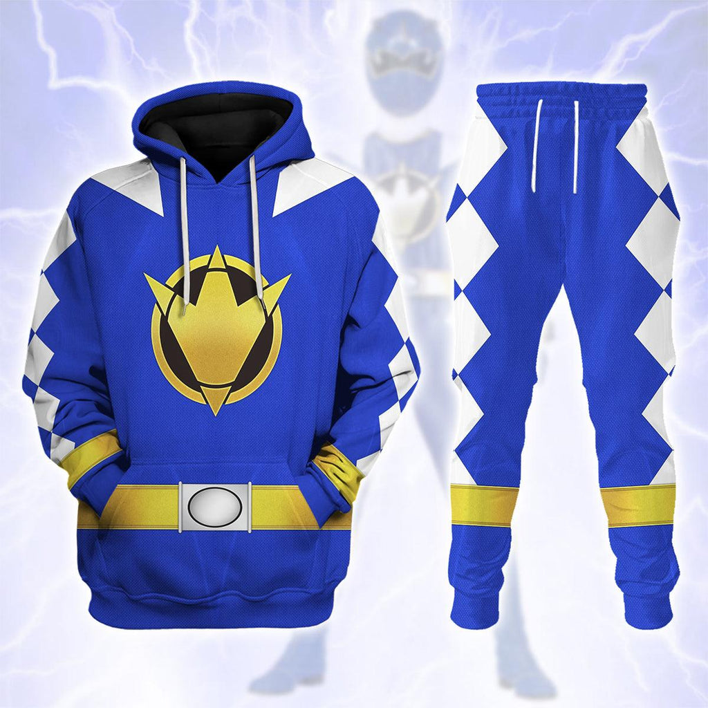 CustomsPig Blue Ranger Dino Thunder Hoodies Sweatshirt T-shirt Hawaiian Sweatpants - CustomsPig.com