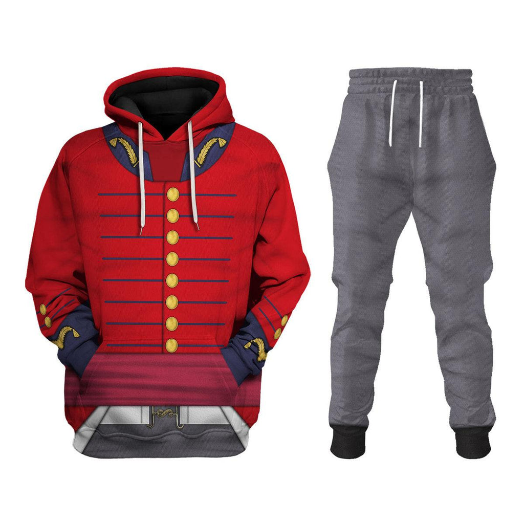 Oodiegang British ADC (1812-1815) Uniform All Over Print Hoodie Sweatshirt T-Shirt Tracksuit - Oodiegang.com