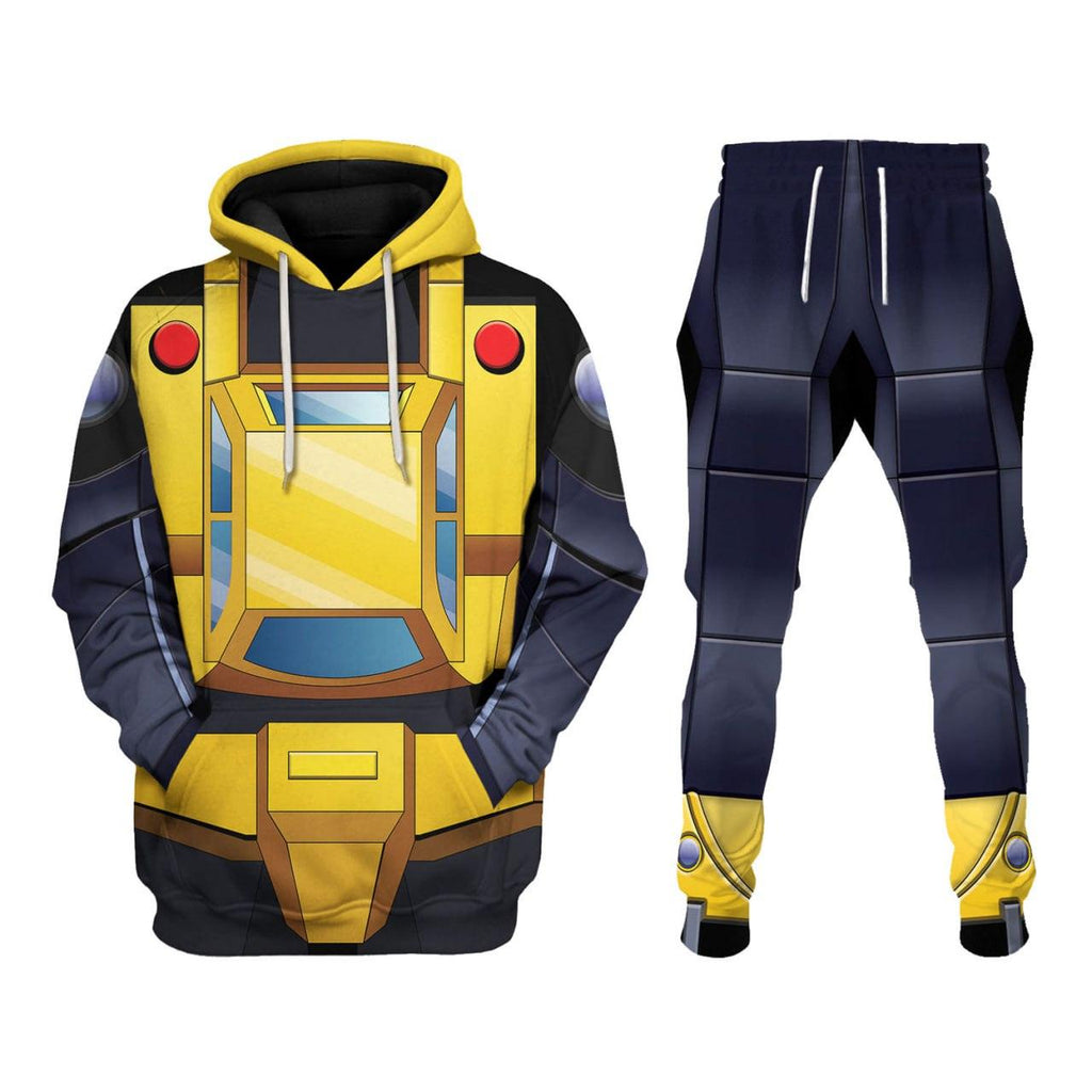 OodieGang Bumblebee Costume Cosplay Hoodie Tracksuit - OodieGang