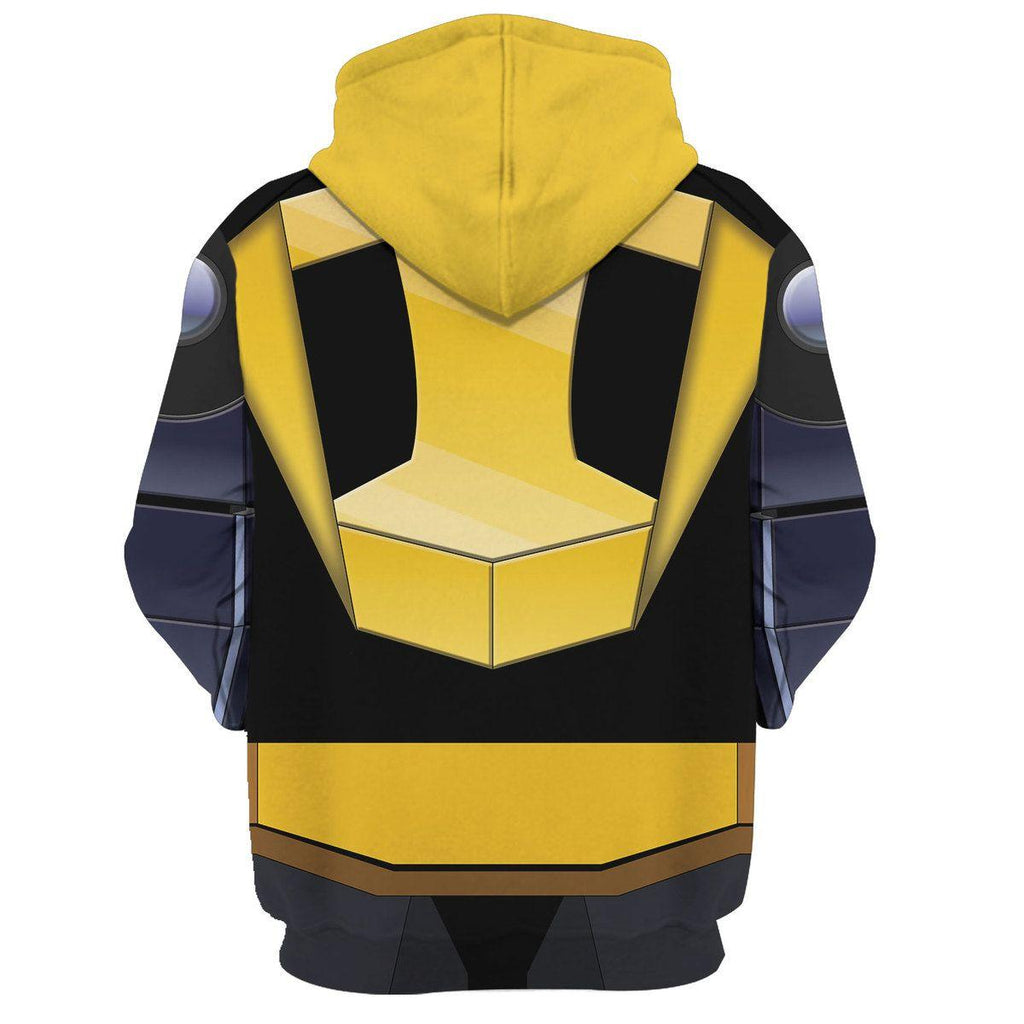 OodieGang Bumblebee Costume Cosplay Hoodie Tracksuit - OodieGang