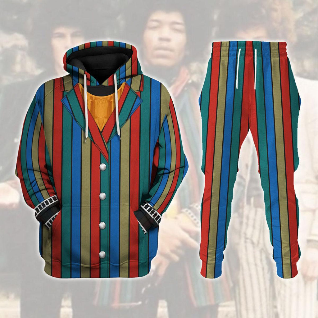 Oodiegang Burning Outfit Jimi Hendrix Costume Hoodie Sweatshirt T-Shirt Tracksuit - Oodiegang.com