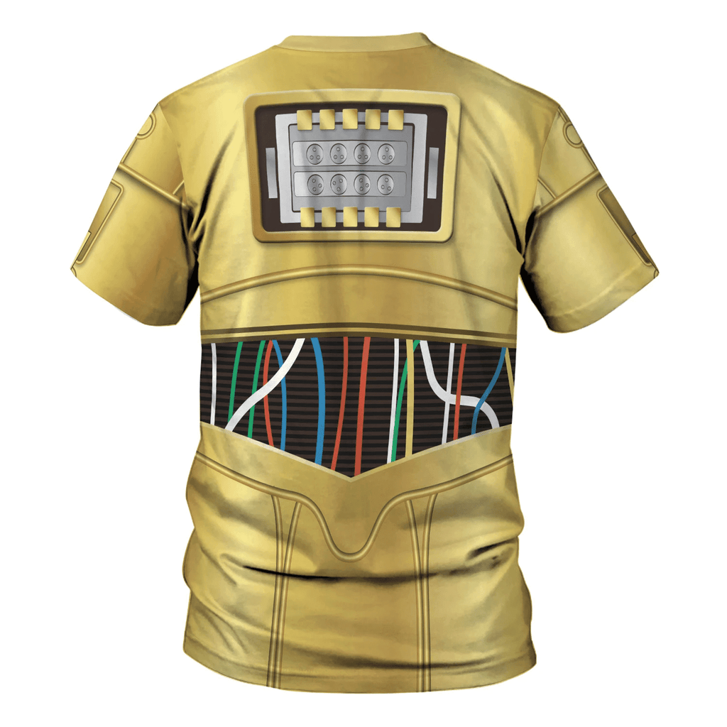 OodieGang C-3PO Costume Hoodie Sweatshirt T-Shirt Sweatpants - OodieGang.com