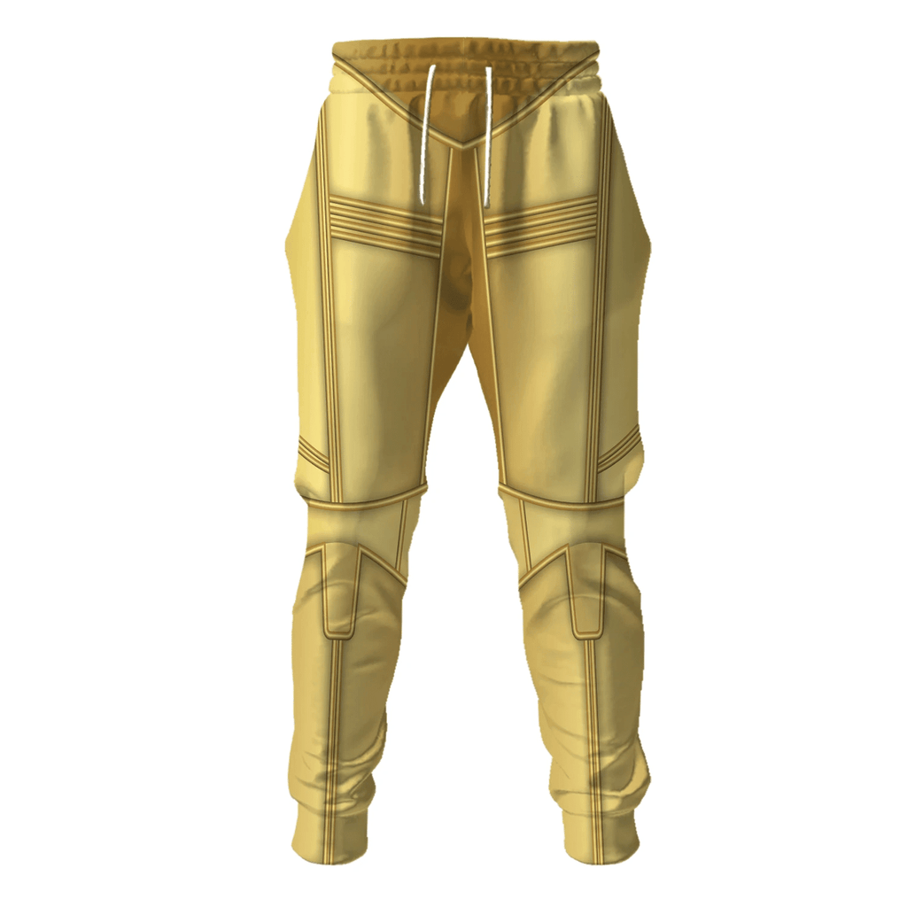 OodieGang C-3PO Costume Hoodie Sweatshirt T-Shirt Sweatpants - OodieGang.com