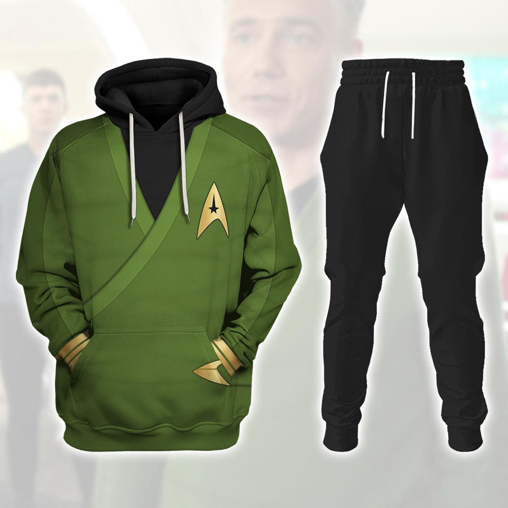 Oodiegang Captain Pike Green Costume Hoodie Sweatshirt T-Shirt Sweatpants - Oodiegang.com