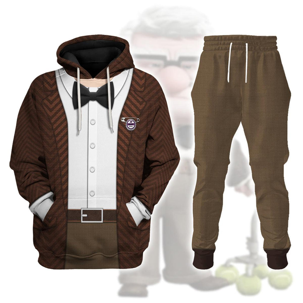 CustomsPig Carl Fredricksen Costume Hoodie Sweatshirt T-Shirt Sweatpants - CustomsPig.com