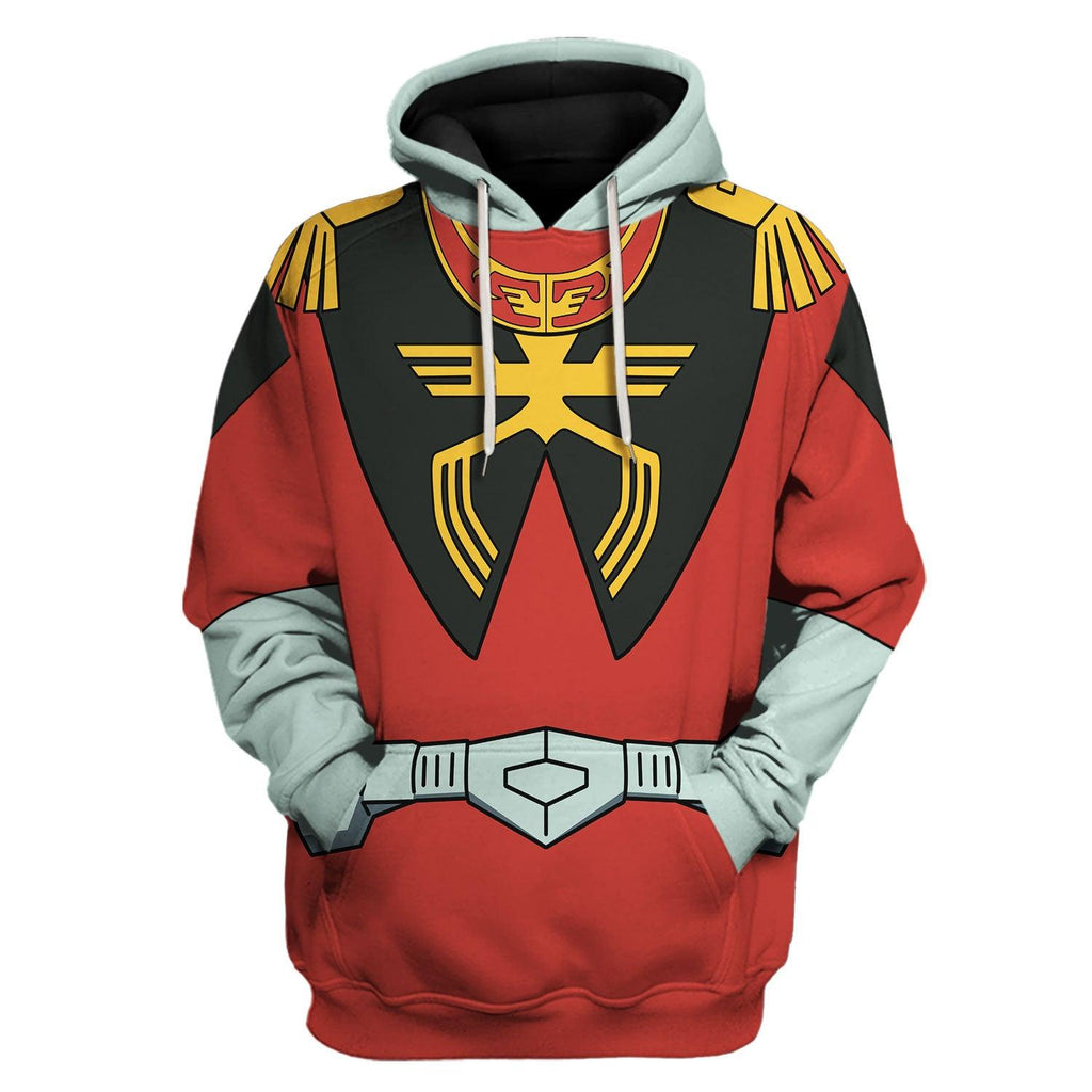 OodieGang Char Aznable Mobile Suit Gundam Costume All Over Print Tracksuit Hoodie - OodieGang