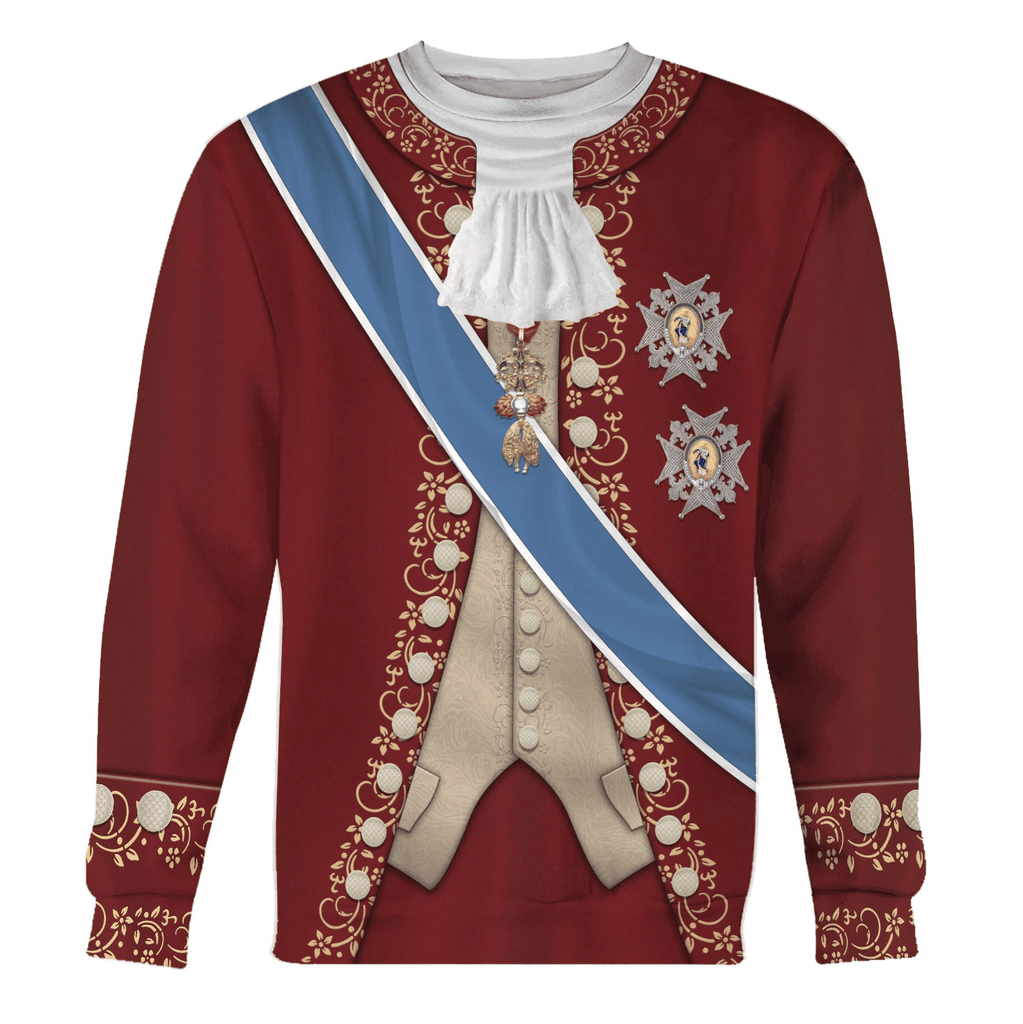 OodieGang Charles III of Spain Costume Hoodie Sweatshirt T-Shirt Tracksuit - OodieGang.com