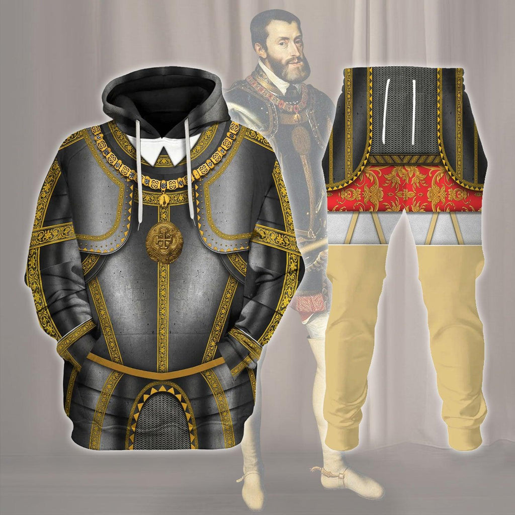 OodieGang Charles V Holy Roman Emperor Costume Hoodie Sweatshirt T-Shirt Tracksuit - OodieGang.com