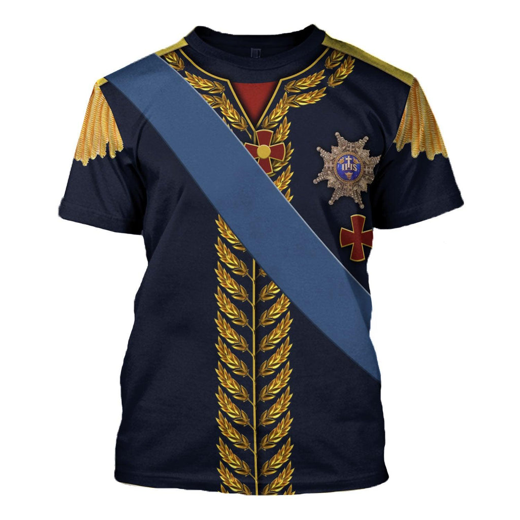 Oodiegang Charles XIV John of Sweden Marshal General in Napoleic War Historical Costume Hoodie Sweatshirt T-Shirt Tracksuit - Oodiegang.com