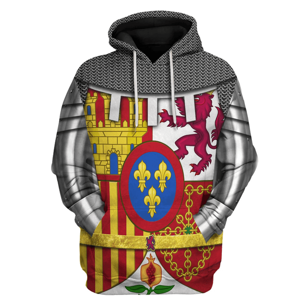 OodieGang Coat Of Arms Of Spain Costume Hoodie Sweatshirt T-Shirt Tracksuit - OodieGang.com