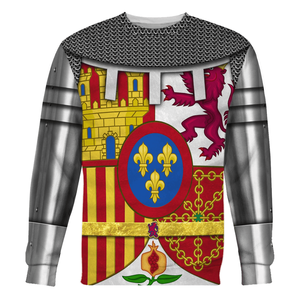 OodieGang Coat Of Arms Of Spain Costume Hoodie Sweatshirt T-Shirt Tracksuit - OodieGang.com