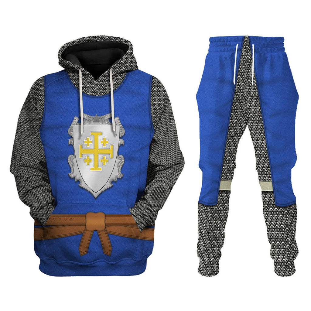 Oodiegang County of Edessa Knight Costume Hoodie Sweatshirt T-Shirt Tracksuit - Oodiegang.com