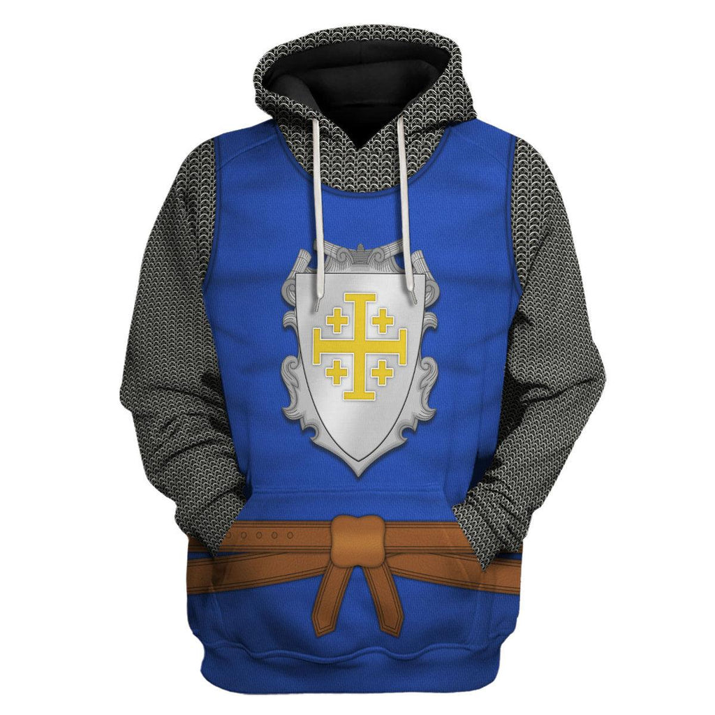 Oodiegang County of Edessa Knight Costume Hoodie Sweatshirt T-Shirt Tracksuit - Oodiegang.com