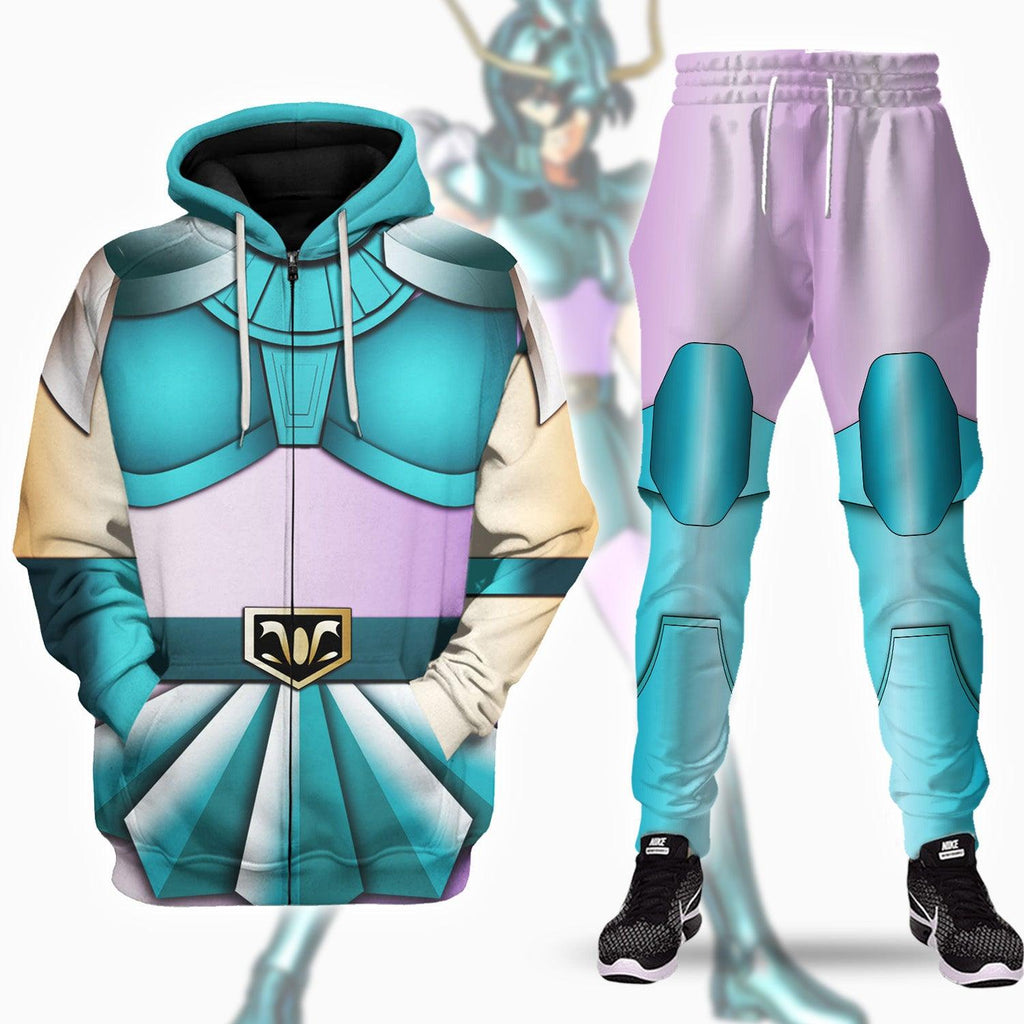 Oodiegang Dragon Shiry�? Saint Seiya Costume Hoodie Sweatshirt T-Shirt Tracksuit - DucG