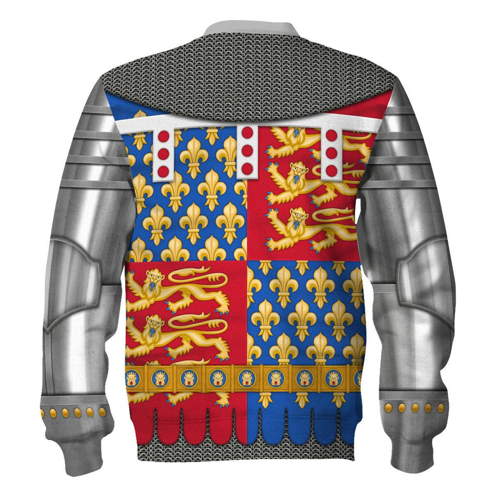 Oodiegang Edmund of Langley, 1st Duke of York Amour Knights Costume Hoodie Sweatshirt T-Shirt Tracksuit - Oodiegang.com