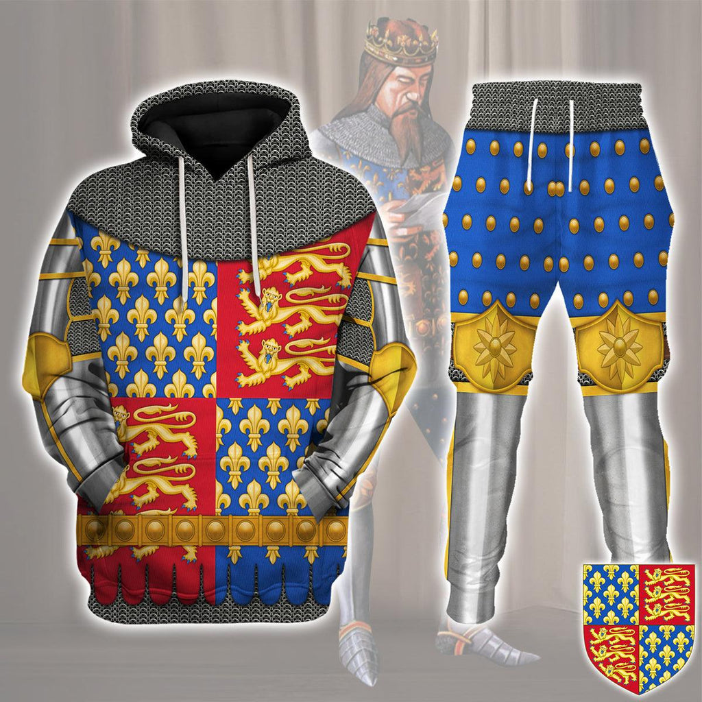 Oodiegang Edward III Of England Amour Knights Costume Hoodie Sweatshirt T-Shirt Tracksuit - Oodiegang.com