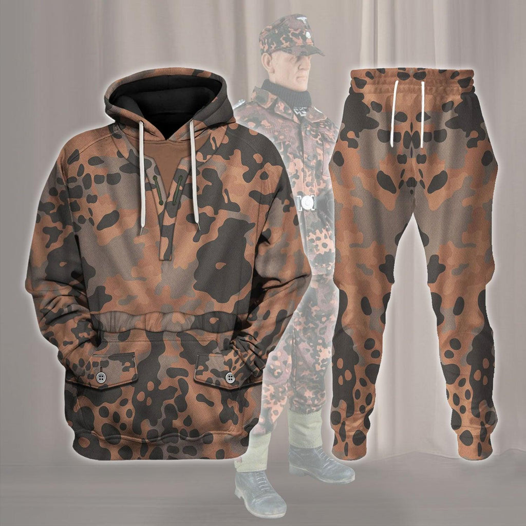 OodieGang Eichenlaubmuster World War II Costume Hoodie Sweatshirt T-Shirt Tracksuit - OodieGang.com