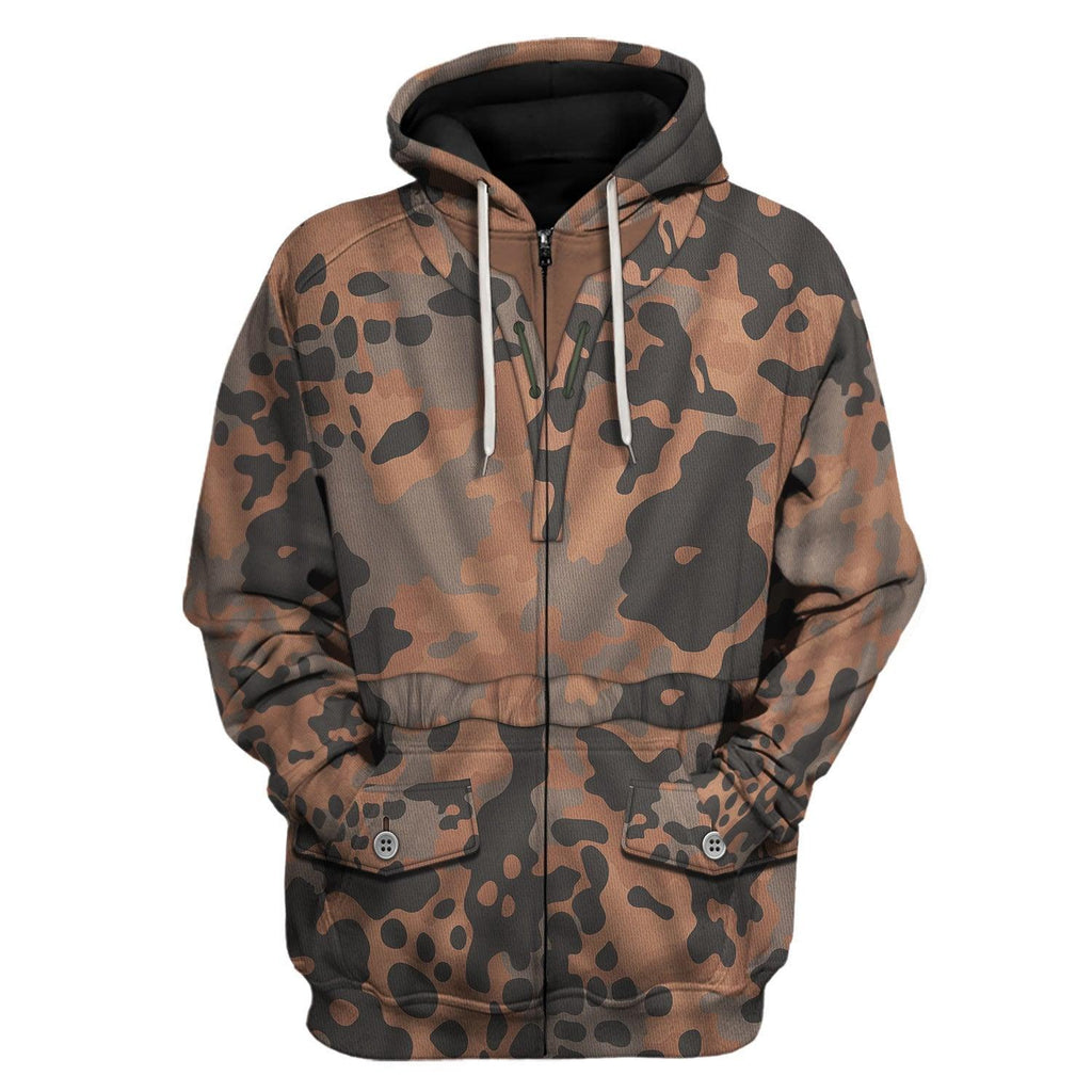 OodieGang Eichenlaubmuster World War II Costume Hoodie Sweatshirt T-Shirt Tracksuit - OodieGang.com