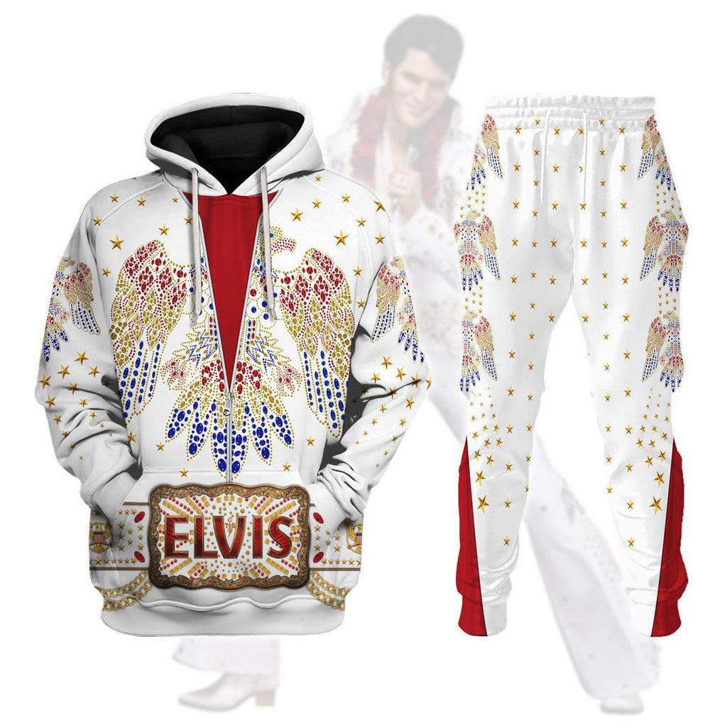 CustomsPig Elvis Aloha Costume from Hawaii New Hoodie Sweatshirt T-Shirt Sweatpants - CustomsPig.com