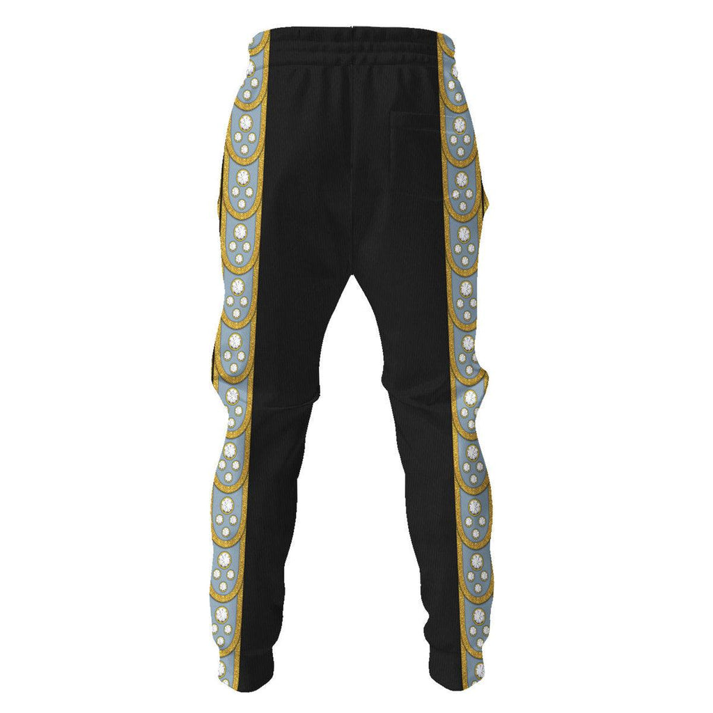 Oodiegang Elvis Armadillo suit in Blue on Black Costume Hoodie Sweatshirt T-Shirt Sweatpants - Oodiegang.com