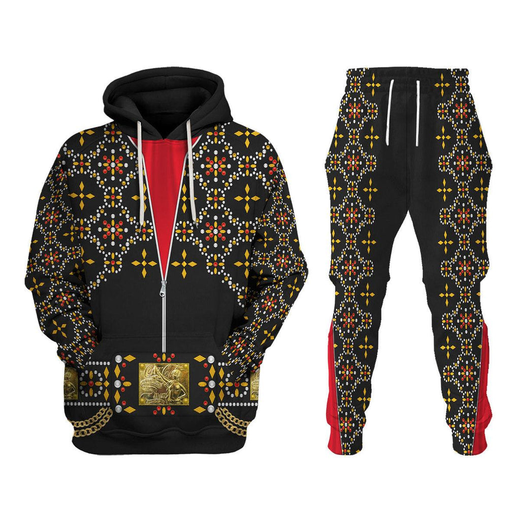 Oodiegang Elvis Black Conquistador Costume Hoodie Sweatshirt T-Shirt Sweatpants - Oodiegang.com