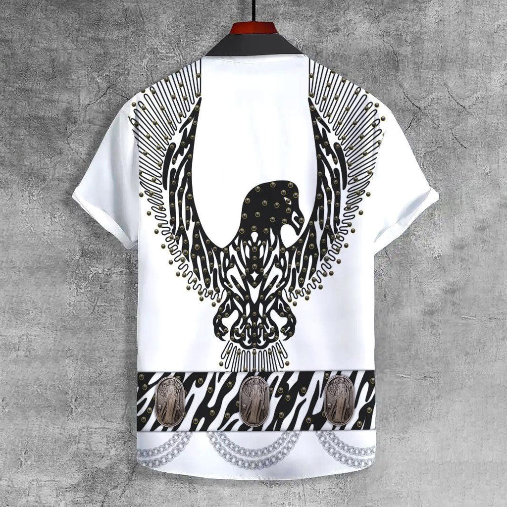 OodieGang Elvis Black Phoenix UNISEX CASUAL HAWAIIAN SHIRT - OodieGang.com