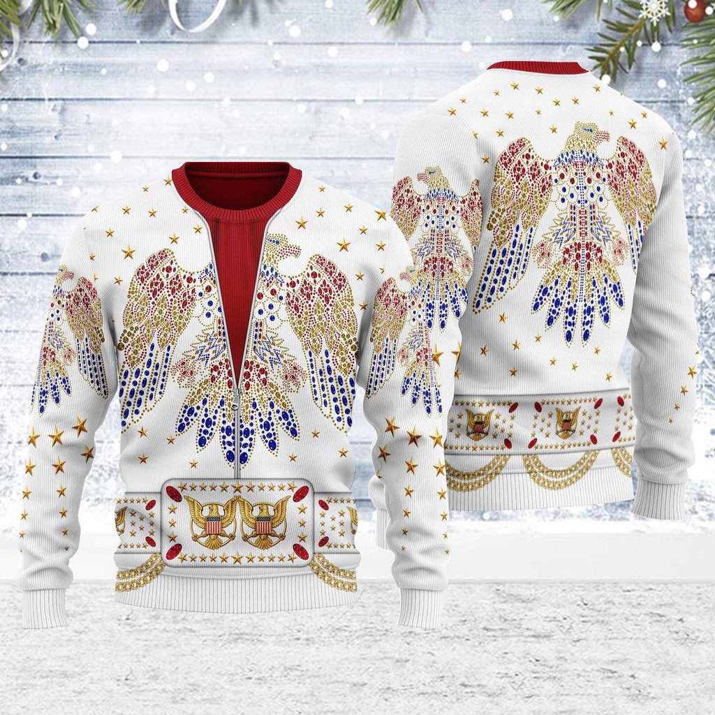 Oodiegang Elvis Costumes Christmas Ugly Sweater - Oodiegang.com