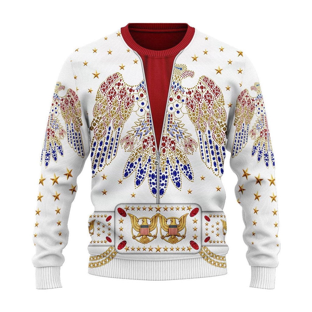 Oodiegang Elvis Costumes Christmas Ugly Sweater - Oodiegang.com