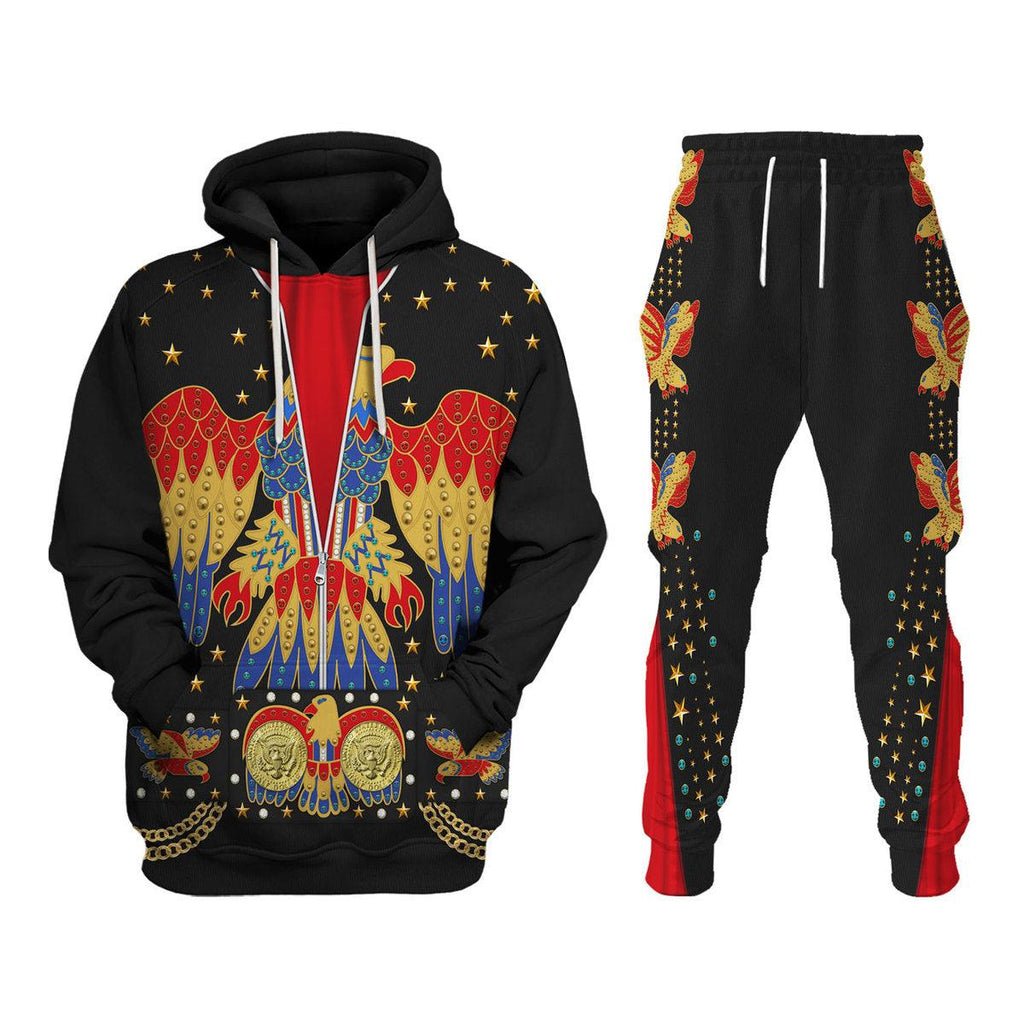 Oodiegang Elvis EAGLE Black Costume Hoodie Sweatshirt T-Shirt Sweatpants - Oodiegang.com