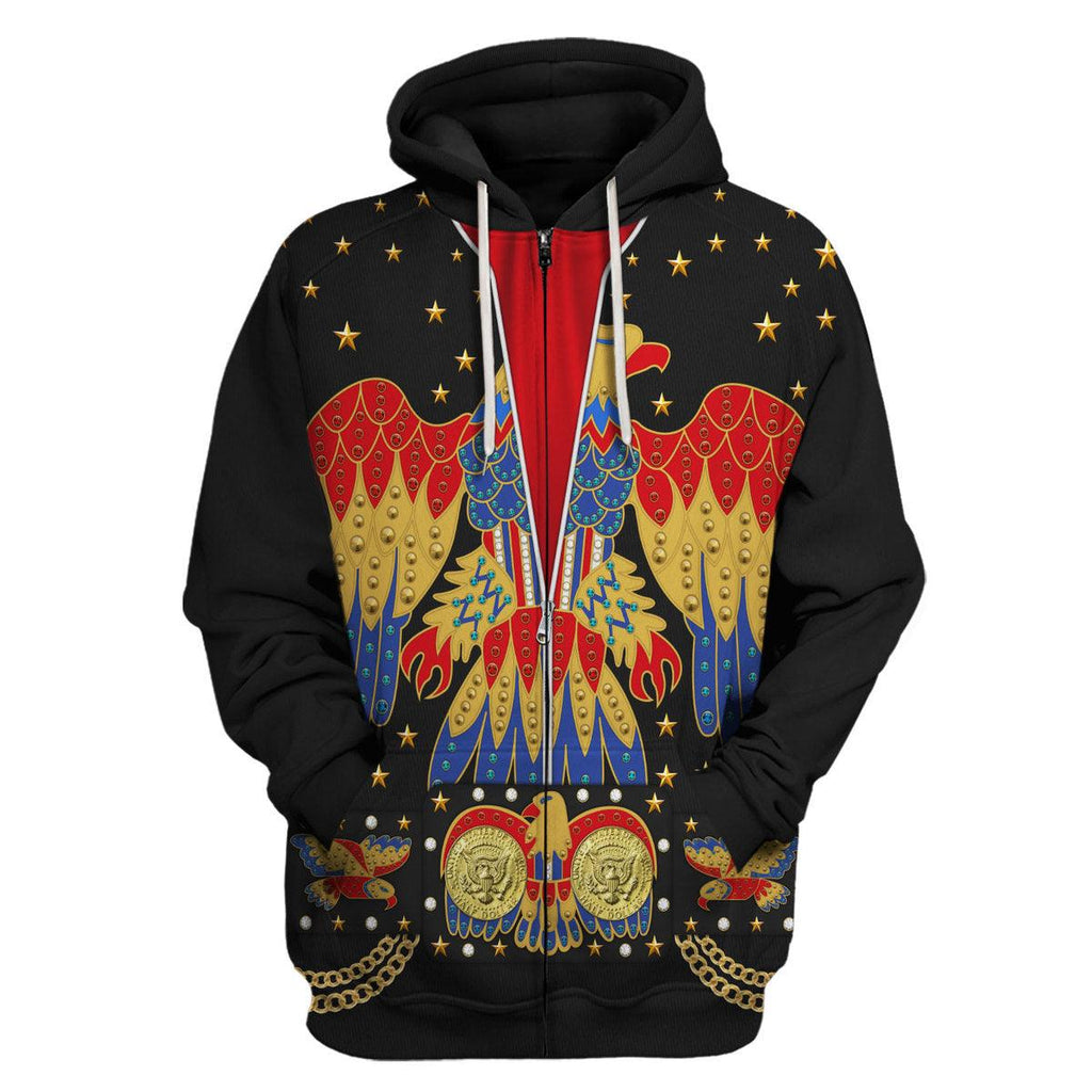 Oodiegang Elvis EAGLE Black Costume Hoodie Sweatshirt T-Shirt Sweatpants - Oodiegang.com