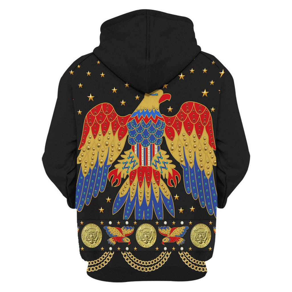 Oodiegang Elvis EAGLE Black Costume Hoodie Sweatshirt T-Shirt Sweatpants - Oodiegang.com