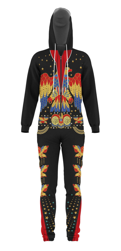 OodieGang Elvis EAGLE Black jumpsuit Costume - OodieGang.com