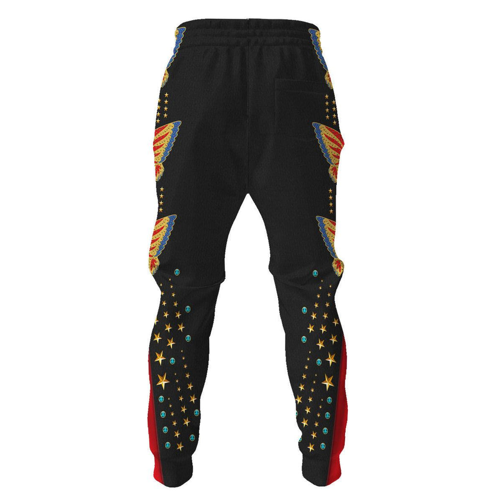 Oodiegang Elvis EAGLE Black Outfit Costume Hoodie Dress Swatpants - Oodiegang.com