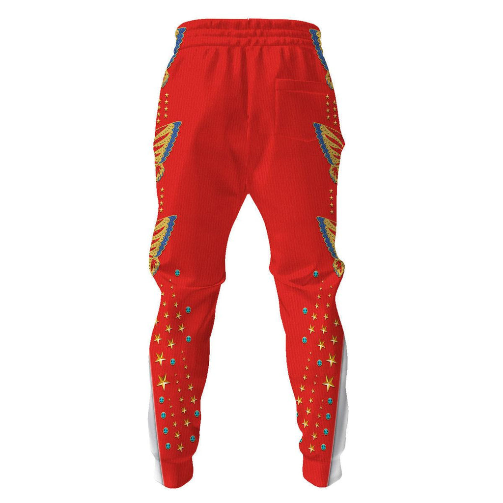 Oodiegang Elvis EAGLE Red Costume Hoodie Sweatshirt T-Shirt Sweatpants - Oodiegang.com