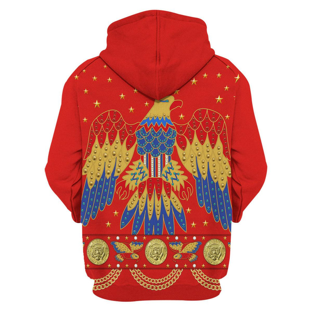 Oodiegang Elvis EAGLE Red Costume Hoodie Sweatshirt T-Shirt Sweatpants - Oodiegang.com