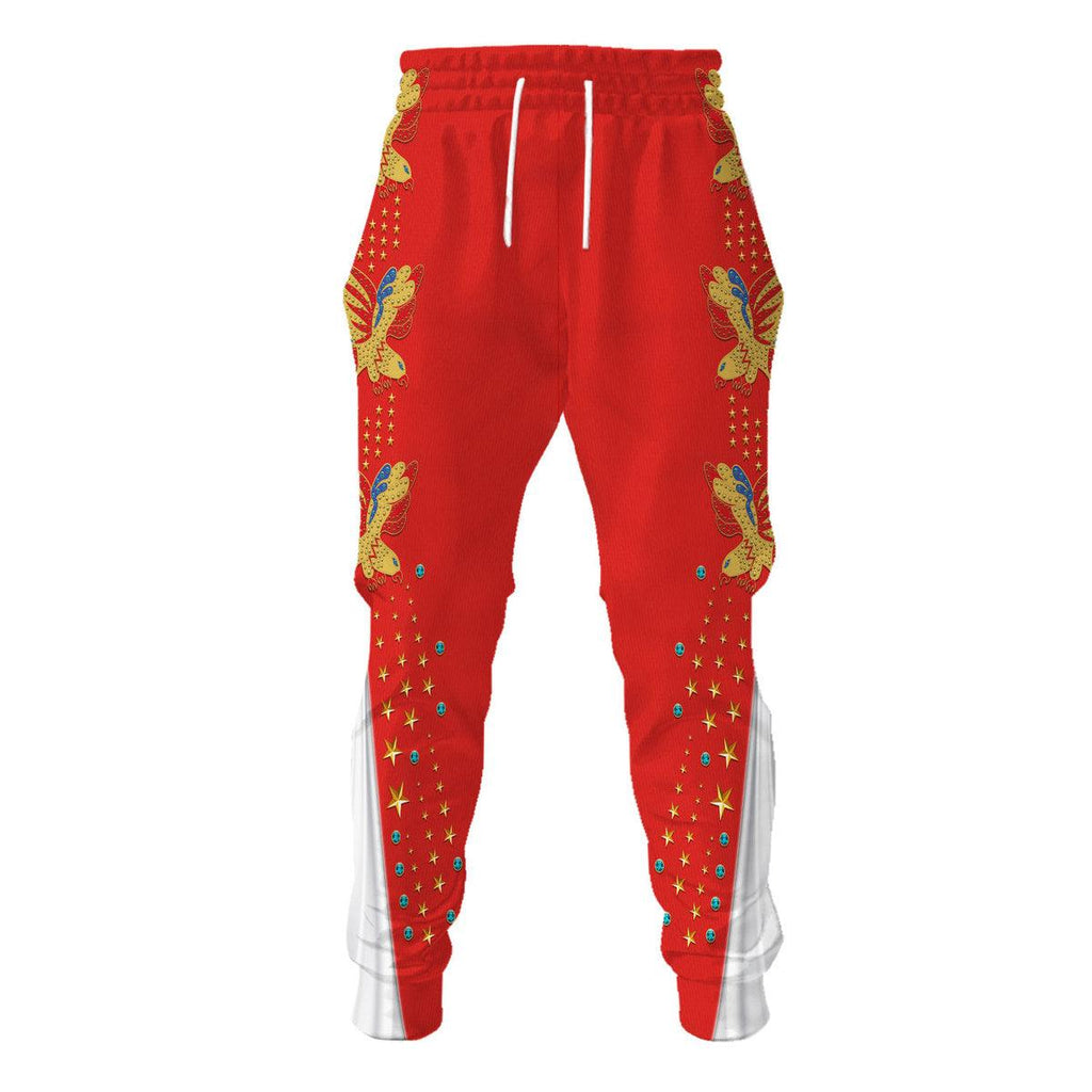 Oodiegang Elvis EAGLE Red Outfit Costume Hoodie Dress Swatpants - Oodiegang.com