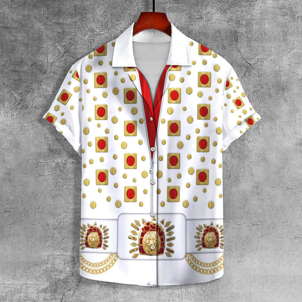 OodieGang Elvis Eyelet UNISEX CASUAL HAWAIIAN SHIRT - OodieGang.com