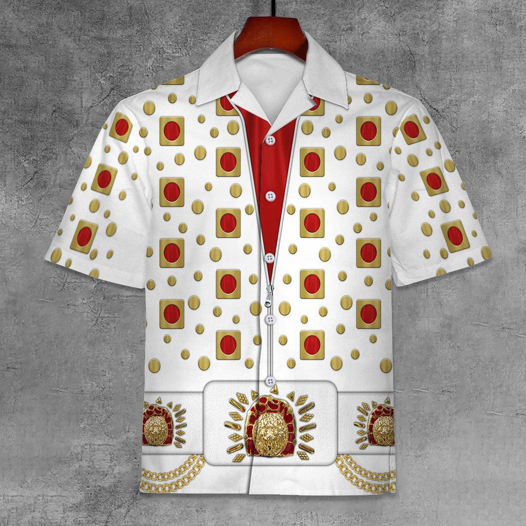 CustomsPig Elvis Eyelet Unisex Hawaii Shirt - CustomsPig.com