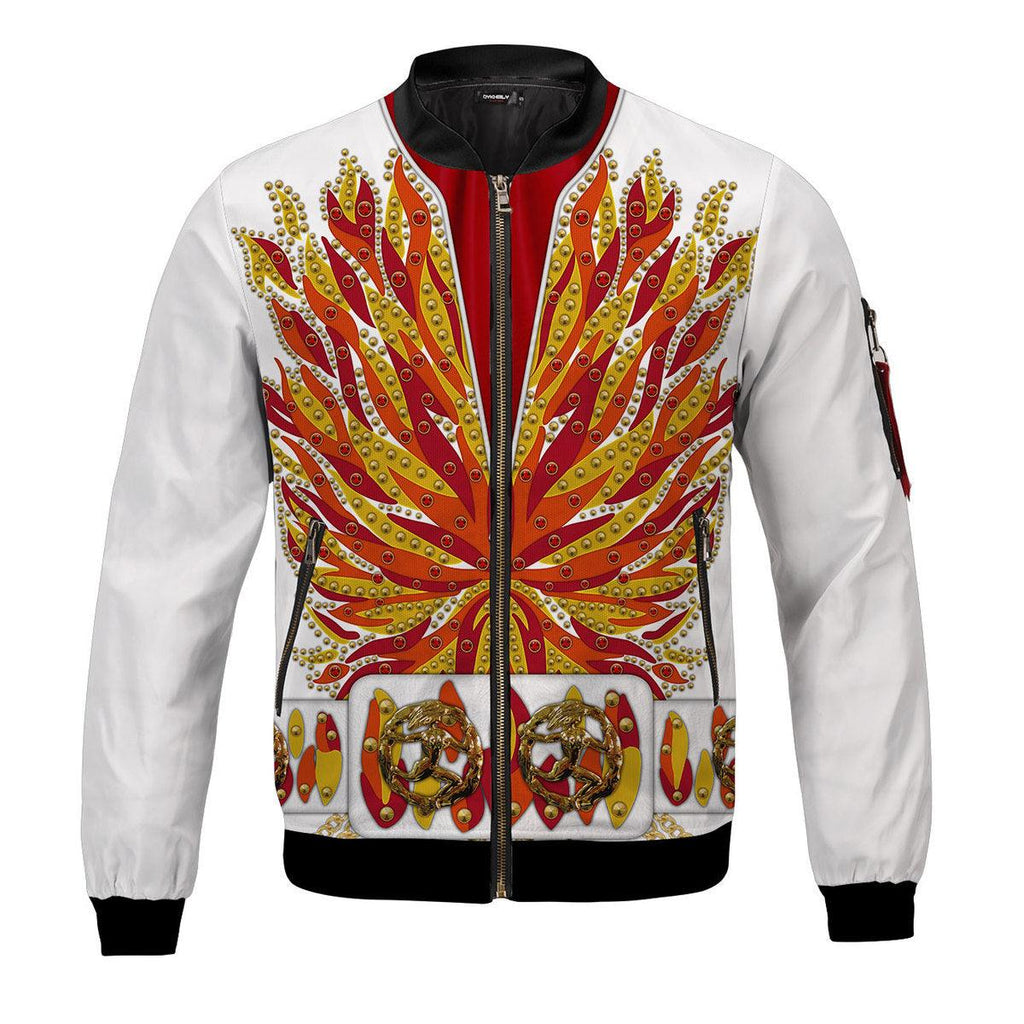 Oodiegang Elvis Flame Bomber Jacket - Oodiegang.com