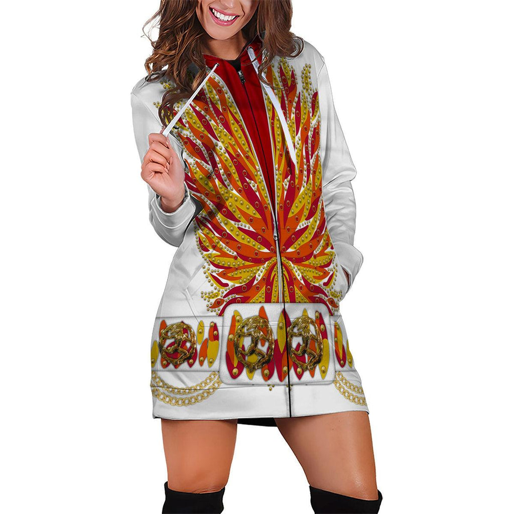 Oodiegang Elvis Flame Outfit Costume Hoodie Dress Swatpants - Oodiegang.com