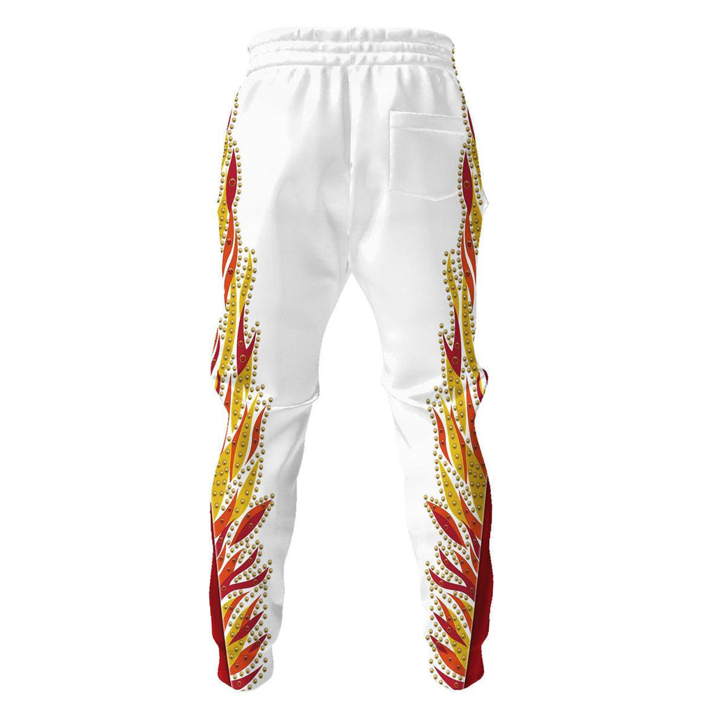 Oodiegang Elvis Flame Outfit Costume Hoodie Dress Swatpants - Oodiegang.com