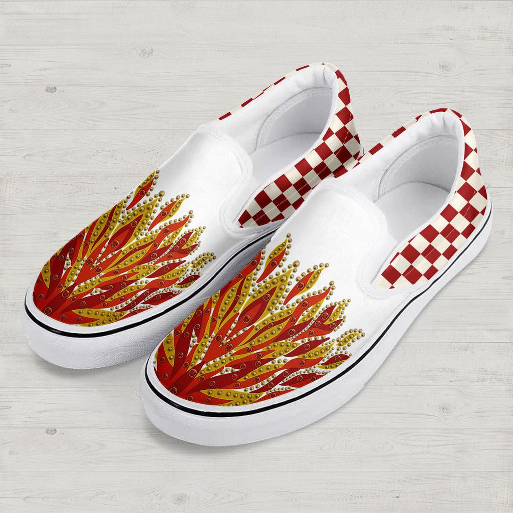 OodieGang Elvis Flame Slip On Shoes - OodieGang.com