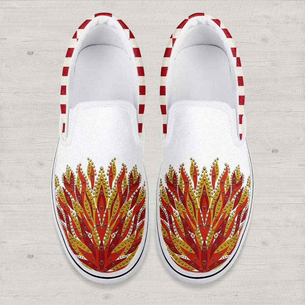 OodieGang Elvis Flame Slip On Shoes - OodieGang.com