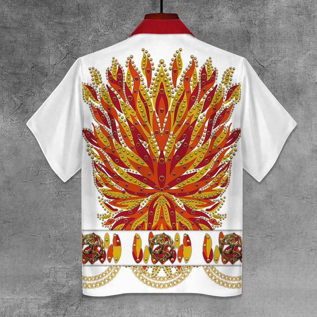 OodieGang Elvis Flame Unisex Hawaii Shirt - OodieGang.com