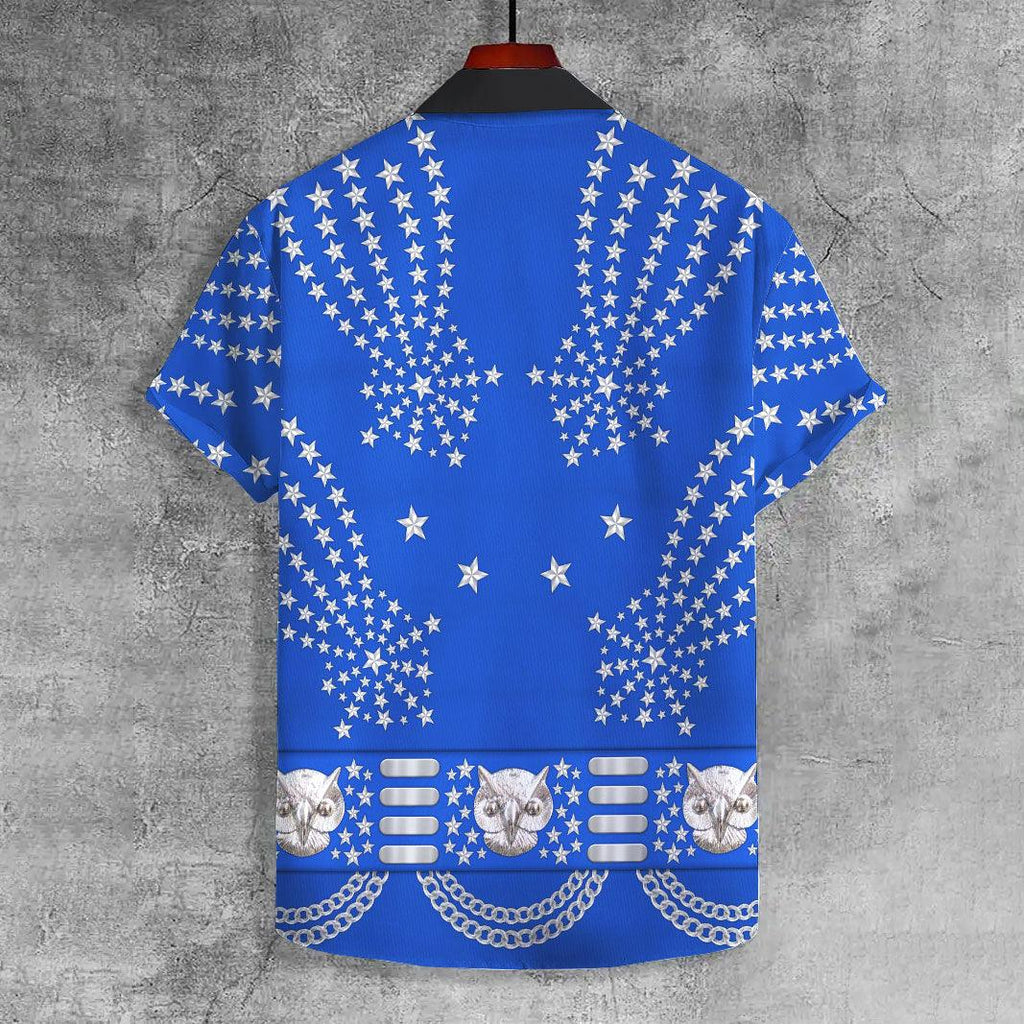 OodieGang Elvis Owl UNISEX CASUAL HAWAIIAN SHIRT - OodieGang.com