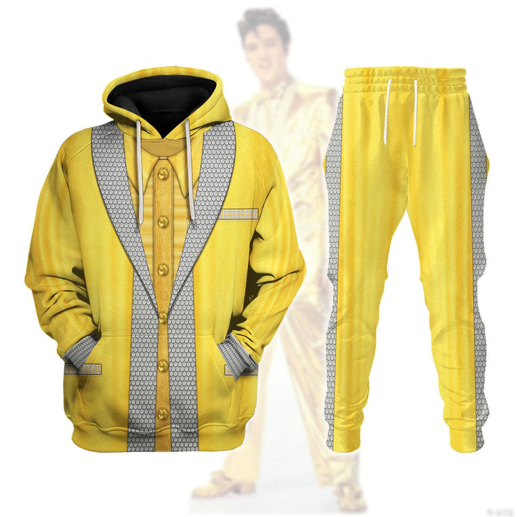 CustomsPig Elvis Presley Gold Lame Costume from Hawaii Hoodie Sweatshirt T-Shirt Sweatpants - CustomsPig.com