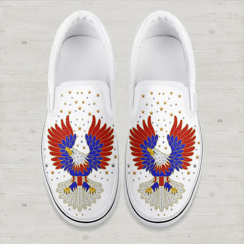 OodieGang Elvis Presley New Generation Eagle Slip On Shoes - OodieGang.com